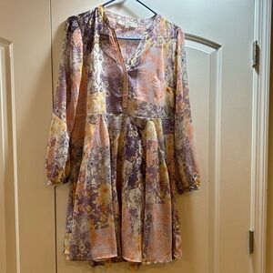 Loft xxs Lined baby doll dress